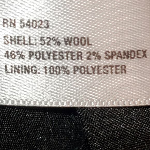 Gap gray Stretch Baggy Wide Leg Wool Trousers Size 8 Regular - Picture 7 of 7